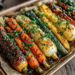 In the world of culinary delights, few combinations can rival the harmonious balance found in Maple Dijon Roasted Carrots and Turnips. This vibrant recipe showcases the natural sweetness of carrots paired with the slightly peppery flavor of turnips, all elevated by a sumptuous glaze of maple syrup and Dijon mustard. Ideal as a side dish or a standalone vegetarian option, this dish not only pleases the palate but also aligns with health-conscious eating.