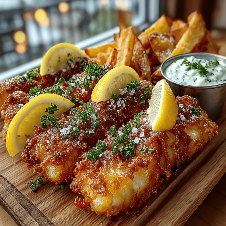 Fish and chips is more than just a meal; it’s a culinary icon that has stood the test of time, capturing the hearts and stomachs of many across the globe. Originating from the streets of England, this dish pairs tender, flaky fish with golden, crispy fries, creating a perfect harmony of flavors and textures that evokes nostalgia and comfort. Whether enjoyed at a bustling seaside fish and chip shop or made at home, the experience of sinking your teeth into a perfectly cooked piece of fish accompanied by a side of crispy chips is one that many cherish.