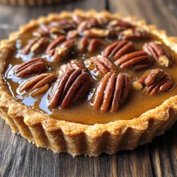 The Apple Butter Pecan Tart is a charming dessert that beautifully marries the rich flavors of spiced apple butter with the satisfying crunch of toasted pecans. This tart offers a delightful balance of sweetness and nuttiness, making it a perfect treat for anyone who appreciates the comforting taste of fall. With a buttery, flaky crust cradling a velvety filling, every bite captures the essence of autumn in a way that warms the heart and satisfies the palate.