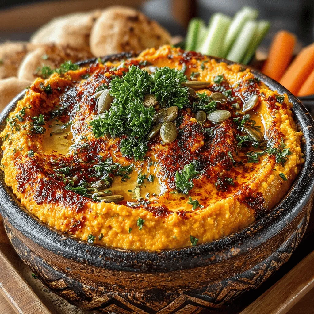 Hummus, a beloved dip originating from the Middle East, has gained global acclaim for its creamy texture and versatile flavor. Traditionally made from blended chickpeas, tahini, olive oil, lemon juice, and garlic, it serves as a nutritious and tasty option for snacking, spreading, or dipping. While classic hummus is delicious, it can be exciting to explore seasonal variations that elevate this classic recipe. Enter the Savory Roasted Garlic Pumpkin Hummus—a fall-inspired twist that perfectly captures the essence of the season.