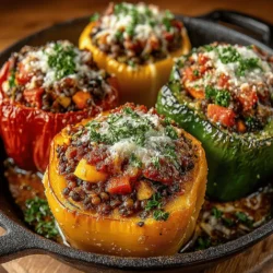 Lentil-powered stuffed bell peppers are a delicious and nutritious dish that brings together the best of vegetarian cooking. This recipe combines the earthy flavors of lentils with the sweet, vibrant taste of bell peppers, creating a meal that is not only satisfying but also visually appealing. Whether you’re looking for a wholesome dinner option or a hearty meal prep idea, these stuffed peppers offer a perfect blend of flavor and health benefits.
