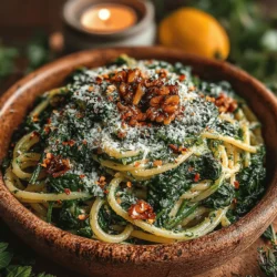 Spinach & Walnut Wonder Spaghetti