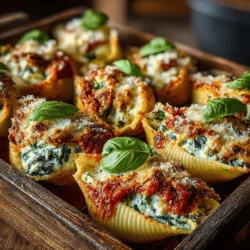 Deliciously Cheesy Spinach Stuffed Shells: A Culinary Delight