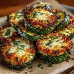 Preheating your oven is a crucial step when making crispy Parmesan zucchini chips. Proper oven temperature ensures that the chips cook evenly and achieve that coveted crispiness. Set your oven to 425°F (220°C) and allow it to preheat fully before placing the zucchini chips inside. An adequately preheated oven helps to evaporate moisture quickly, preventing sogginess and allowing the chips to crisp up beautifully. This step cannot be overlooked; without it, you may end up with chewy, less appealing chips rather than the crunchy snack you desire.