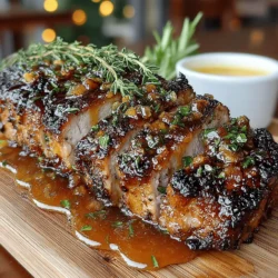 Sweet & Savory Honey Mustard Glazed Pork Tenderloin