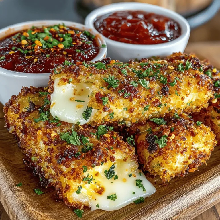 Mozzarella cheese has long held a special place in the hearts of cheese lovers around the world. Its creamy texture and mild flavor make it the perfect base for a variety of culinary creations, from classic Caprese salads to indulgent pizzas. However, when it comes to snacks and appetizers, few dishes rival the allure of mozzarella sticks. Enter the Golden Crunch Mozzarella Twirls—a delightful twist on the traditional cheese stick that adds an element of fun and creativity to your gatherings, movie nights, or casual get-togethers. With the added benefit of air frying, this recipe offers a healthier alternative to the deep-fried versions while still delivering the satisfying crunch and gooeyness that mozzarella is known for.