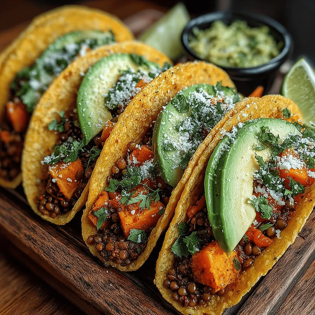 Tacos have become a beloved staple across various cuisines, celebrated for their versatility and ability to adapt to a multitude of flavors and ingredients. From traditional meat fillings to innovative vegetarian options, tacos cater to a wide array of culinary preferences. Among the growing range of plant-based alternatives, Spiced Lentil & Sweet Potato Tacos stand out not just for their rich taste but also for their nutritional benefits. This recipe showcases the vibrant flavors of lentils and sweet potatoes, offering a satisfying and wholesome meal that appeals to both vegetarians and meat-lovers alike.