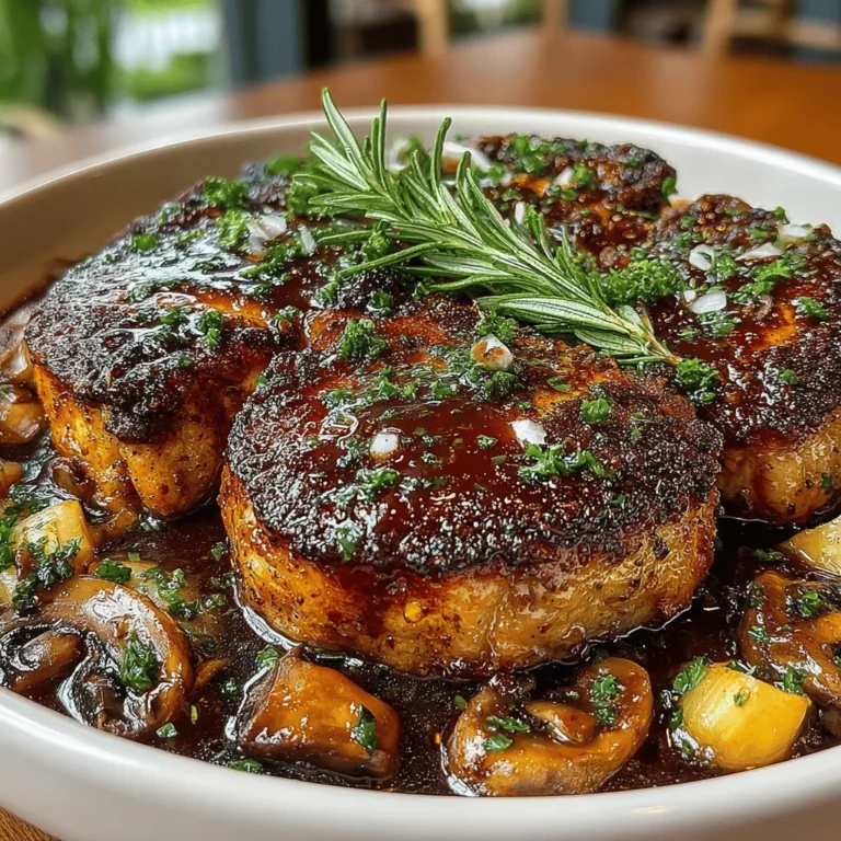 To create the perfect Savory Slow-Cooked Pork Chops with Mushroom Gravy, it’s crucial to understand the ingredients that bring this dish to life.
