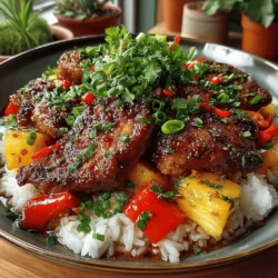 Tropical Bliss: Sweet & Sour Pineapple Chicken