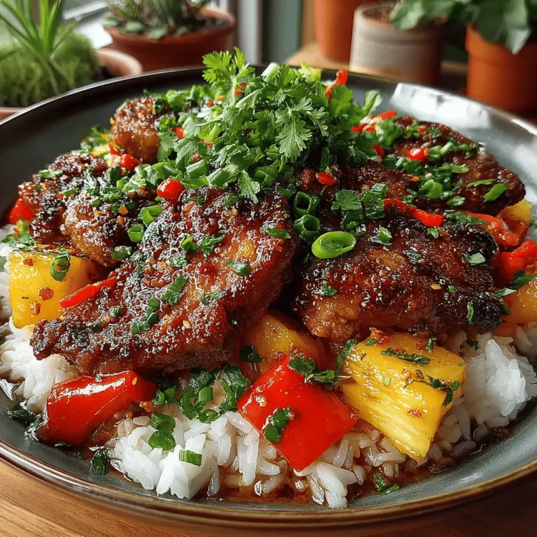 When it comes to vibrant and flavorful meals, few dishes capture the essence of tropical cuisine quite like Sweet & Sour Pineapple Chicken. This delightful recipe brings together the juicy sweetness of pineapple with the savory richness of chicken, creating a mouthwatering combination that tantalizes the taste buds. The balance of flavors in this dish is not just appealing but also deeply satisfying, making it a favorite for both family dinners and festive gatherings.